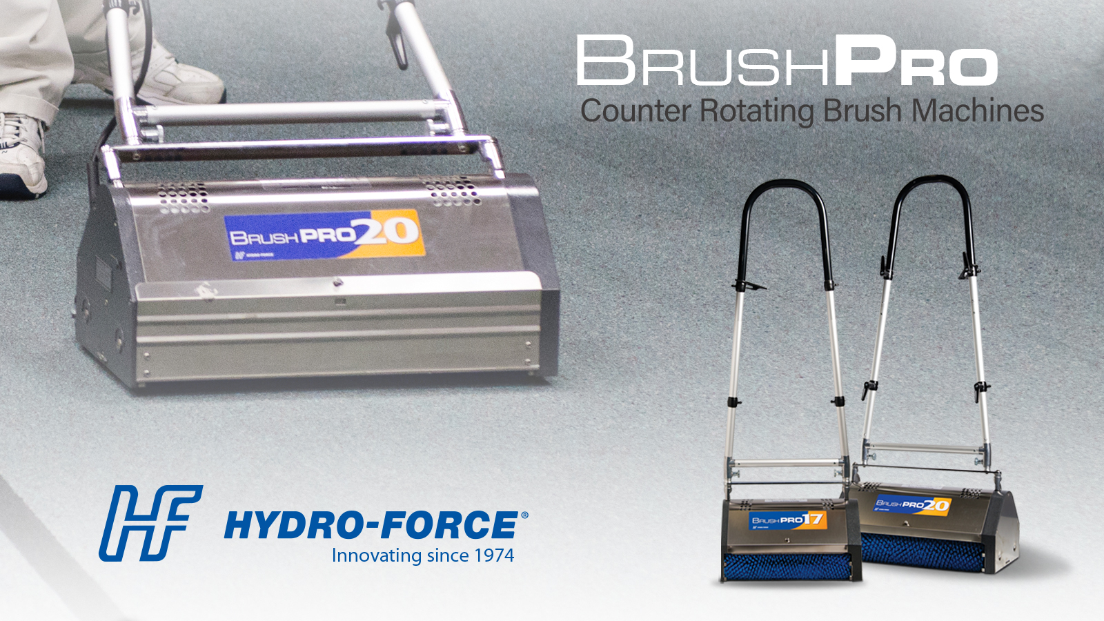 BrushPro counter Rotating Brush Machines.
